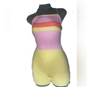 Colorful Striped Knit Dress